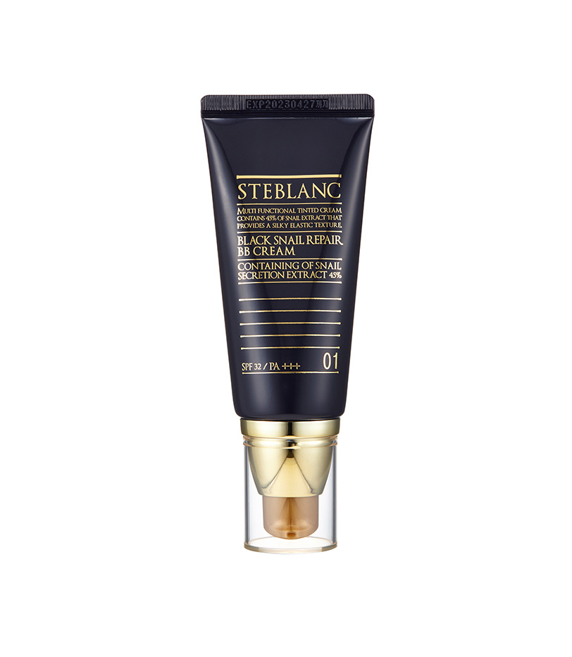 STEBLANC Крем ВВ с муцином Черной улитки Black Snail Repair BB Cream, тон 01 (светлый беж), 50мл  #1