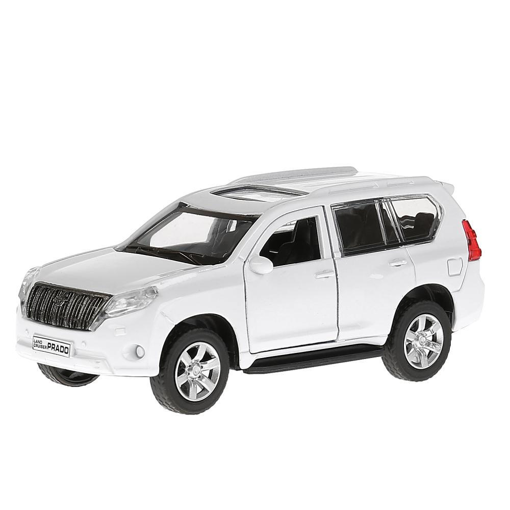 Технопарк Машина Toyota Prado 12 см металл, белый PRADO-WH с 3 лет