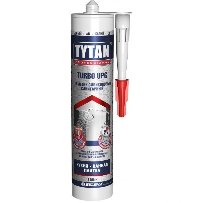 Герметик санитарный Tytan Turbo Upg силиконовый 280 мл цвет белый  #1