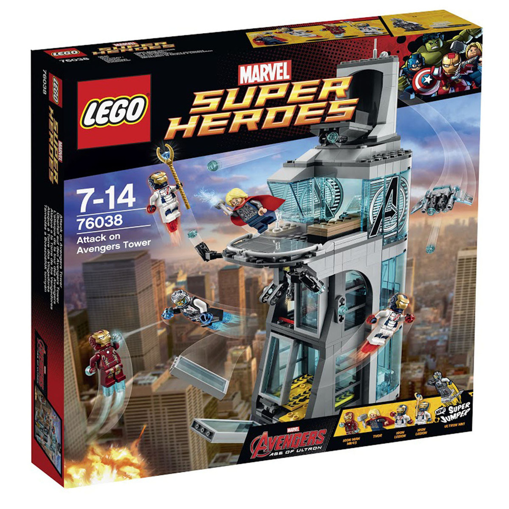 Конструктор LEGO Super Heroes 76038 Битва за башню Мстителей - купить с  доставкой по выгодным ценам в интернет-магазине OZON (224986048)