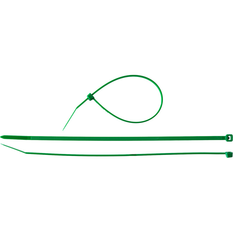 Кабельные стяжки зеленые КС-З1, 3.6 x 200 мм, 100 шт, нейлоновые, ЗУБР Профессионал  #1