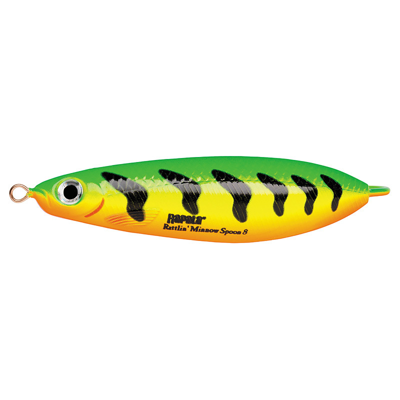 Блесна колебалка незацепляйка RAPALA Rattlin' Minnow Spoon 08 цвет FT 8 см. - 16 гр приманка с шумовой #1