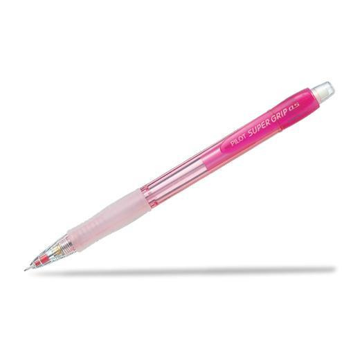 Карандаш механический PILOT Super Grip H-185 Neon, 0.5 мм, с ластиком, красный корпус  #1