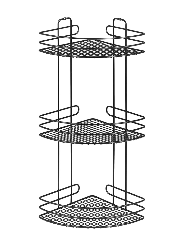 Полка для ванной комнаты угловая чмз 3 ярусная