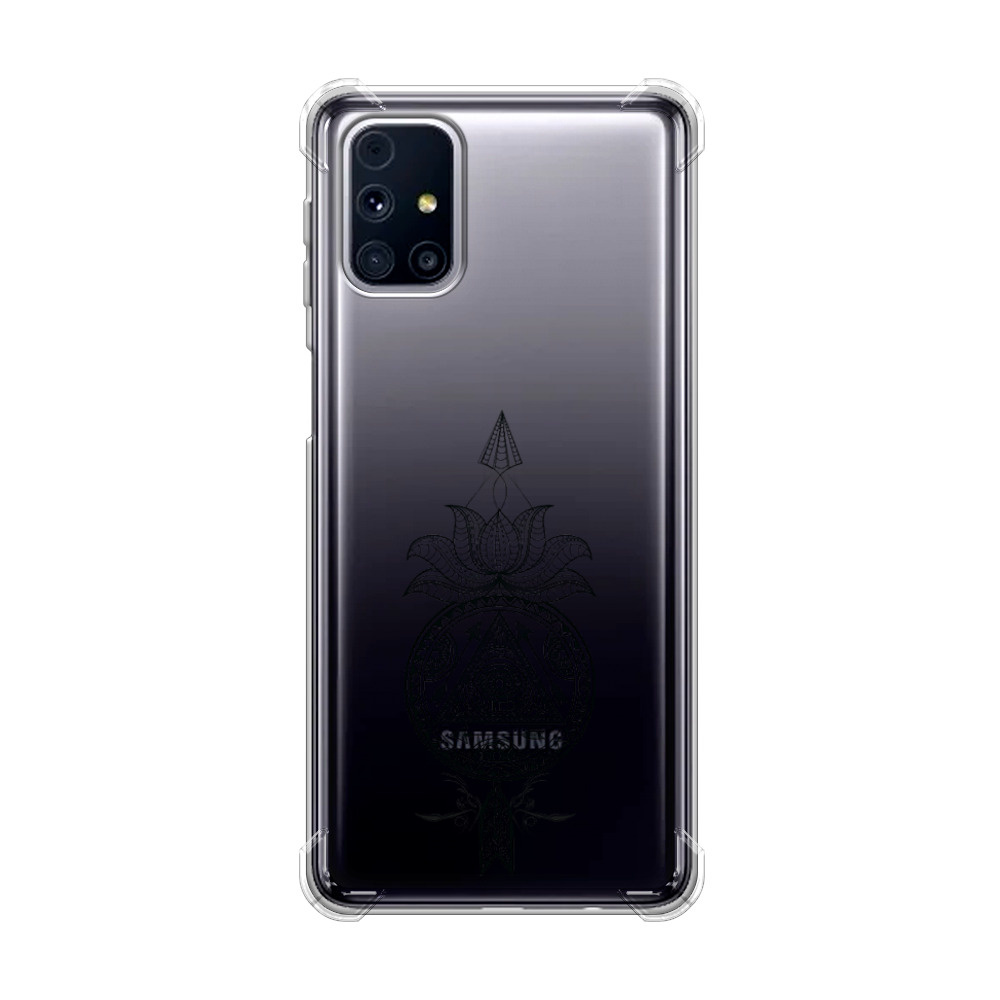 Противоударный силиконовый чехол на Samsung Galaxy M31s / Самсунг M31s с  рисунком Талисман арт черный - купить с доставкой по выгодным ценам в  интернет-магазине OZON (297763713)