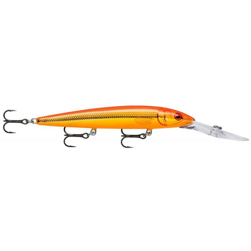 Воблер RAPALA Downdeep Husky Jerk 14 /GF /суспендер/ 4,4-5,5м, 14см, 23гр. #1