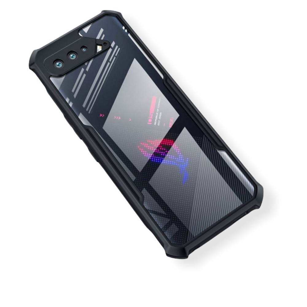 Задняя панель-чехол-накладка MyPads для Asus ROG Phone 5 из качественного  силикона прозрачная с черной окаемкой - купить с доставкой по выгодным  ценам в интернет-магазине OZON (312062225)