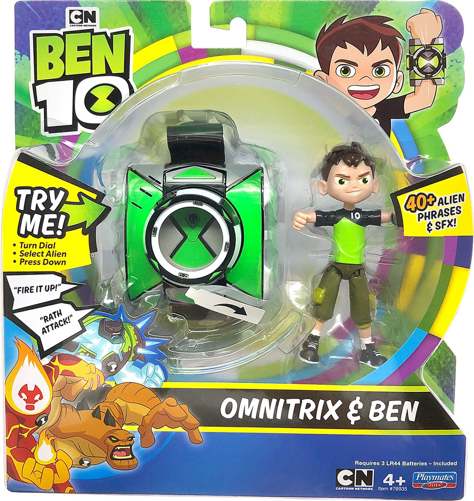 Игровой набор Ben 10, базовый: фигурка Бена, 12,5 см + часы Омнитрикс,  76935 - купить с доставкой по выгодным ценам в интернет-магазине OZON  (1549349548)