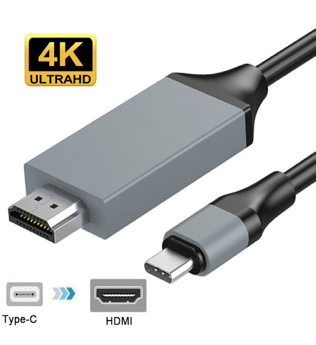solopgang Andesbjergene Vend tilbage Кабель HDMI, USB Type-C NOVELEKA TypeC-HDMI - купить по низкой цене в  интернет-магазине OZON (320025601)