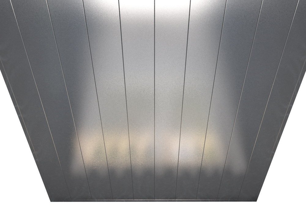 Комплект реечных потолков Mr.Tektum Мульти 100 бесщелевой 1,5м х 1м Серебристый металлик  #1