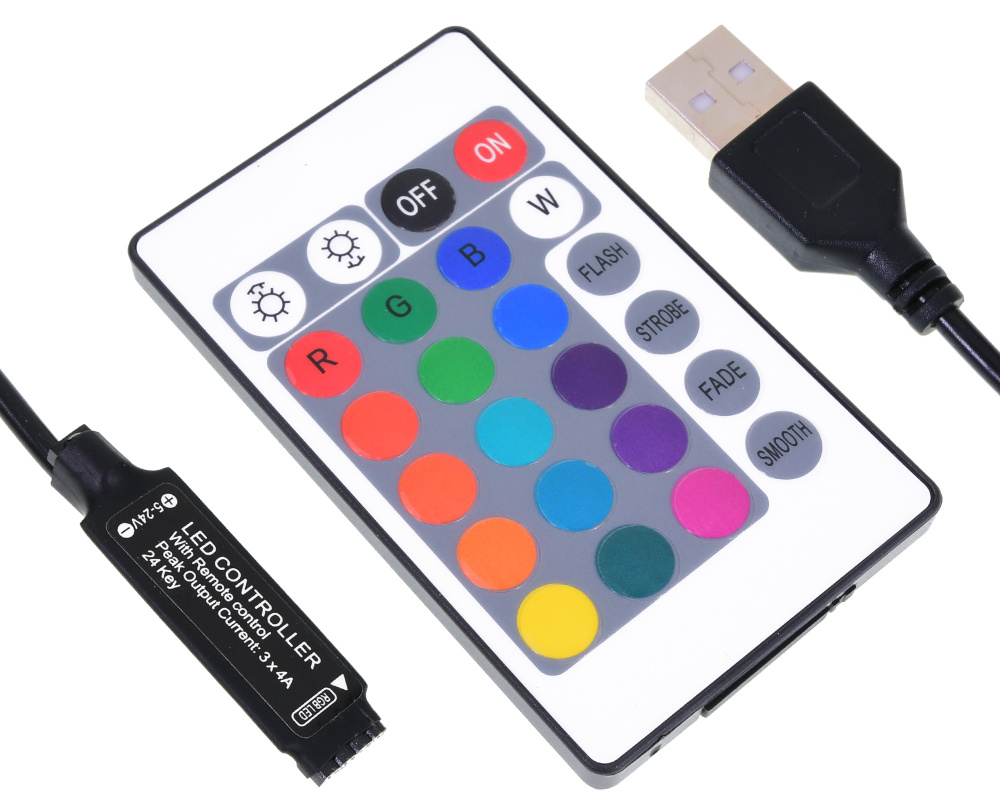 Контроллер RGB с пультом  IR Controller DLED c USB 5V (1шт.) #1