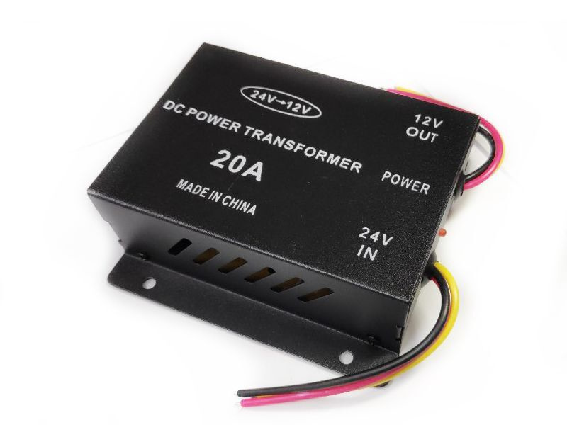 Преобразователь напряжения из 24В в 12В, 20А / Автомобильный инвертор ...