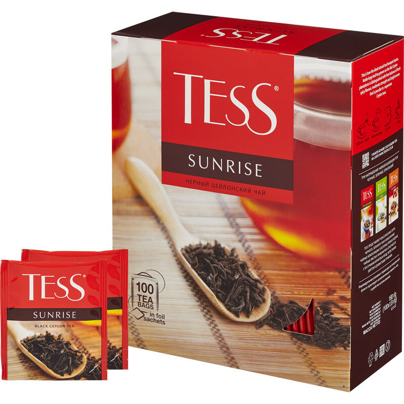 Чай TESS Санрайз черный 100 пак/уп #1