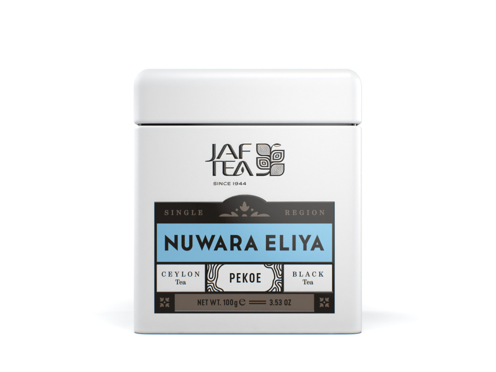 Чай цейлонский JAF TEA "Single Regions Nuwara Eliya Pekoe" черный листовой, сорт Pekoe, 100 г. ж/б  #1