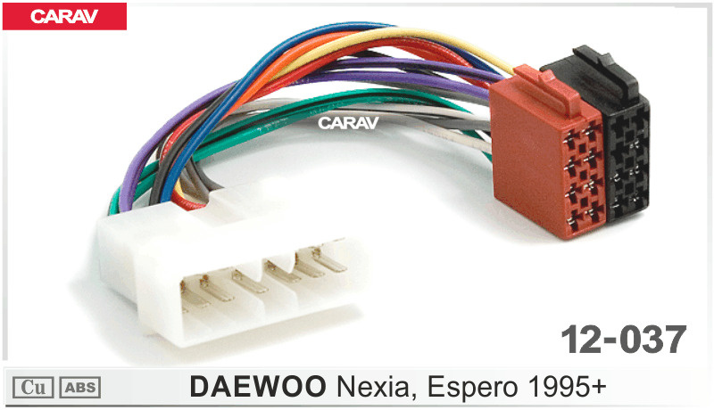 Штатный ISO разъем для магнитол Daewoo Nexia, Espero. Carav 12-037. #1