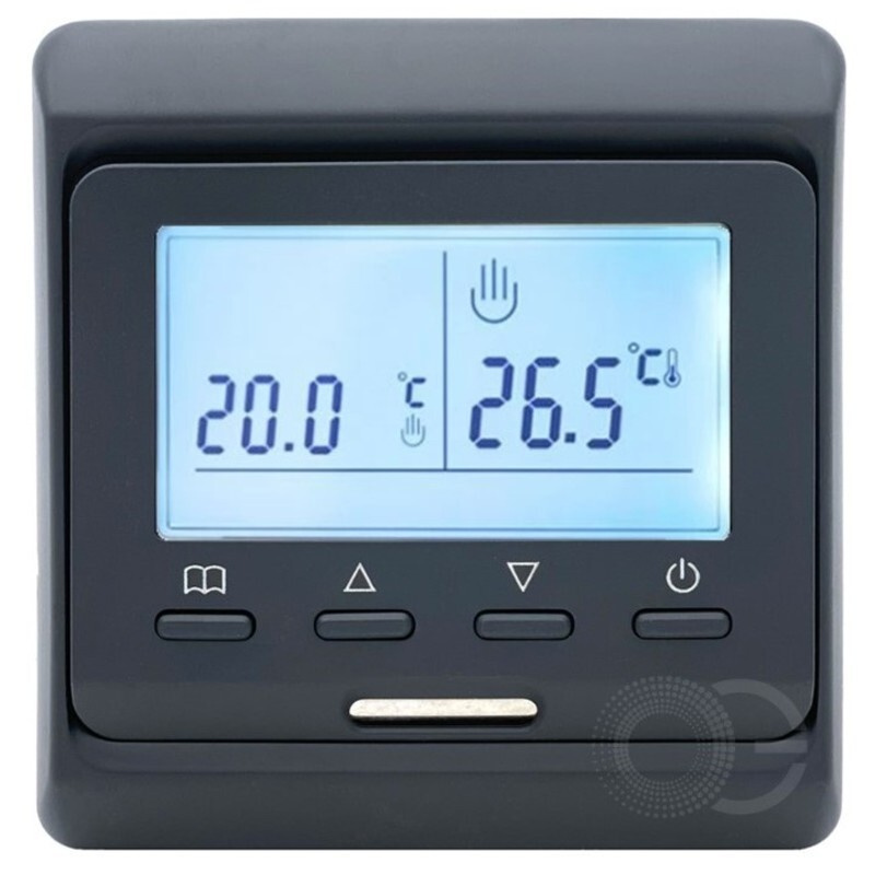 RTC Терморегулятор/термостат до 3500Вт Для теплого пола, Для инфракрасного отопления, черный  #1