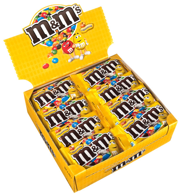 Драже M&M's ММдемс с арахисом, 45г х 32 шт #1