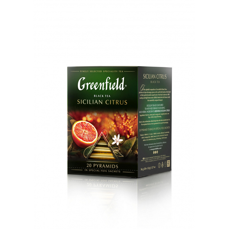 Чай Greenfield черный Sicilian Citrus, 20шт/1уп 1158-08 #1
