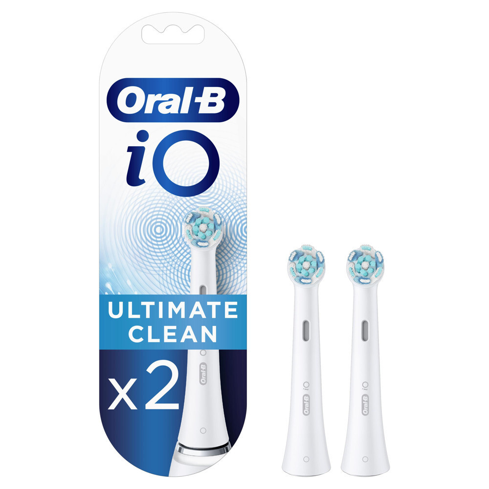 Сменные насадки для электрической зубной щетки Oral-B iO Ultimate Clean, белые, 2 шт.  #1