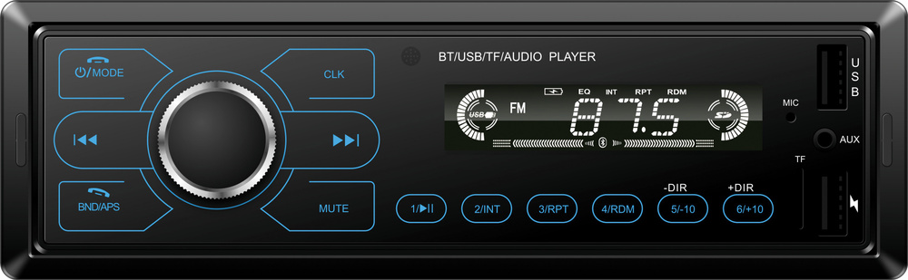 Автомагнитола Centurion DA-1018 с Bluetooth,USB, сенсорные кнопки, мобильное приложение.  #1