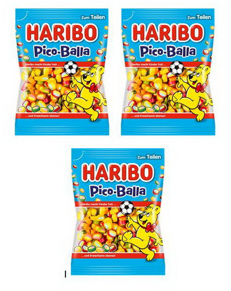 Жевательные конфеты HARIBO Пико-Балла Pico Balla, ( 3 уп. х  160 гр) #1