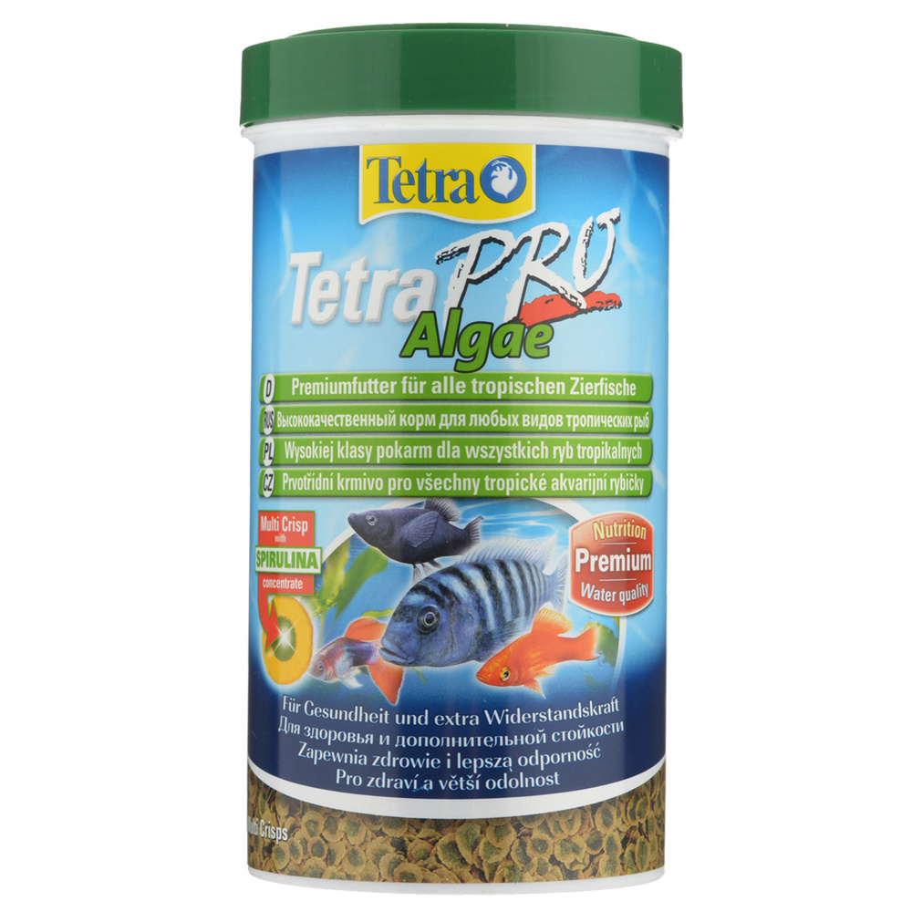 Tetra Pro Algae Crisps / Растительный корм Тетра для всех видов рыб в ...
