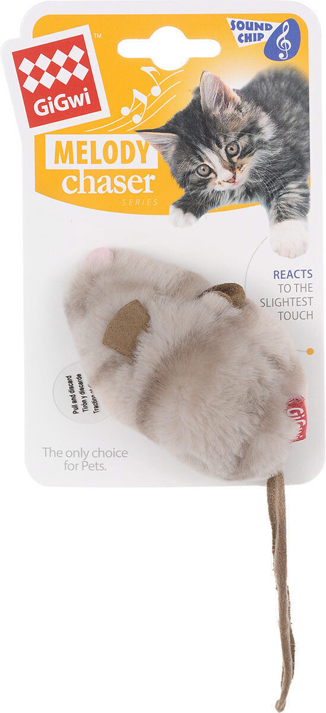 GiGwi Cat Melody chaser / Игрушка Гигви для кошек Мышка со звуковым ...