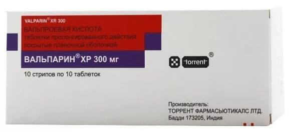 Лекарственное средство рецептурное Вальпарин ХР, бренд Torrent .