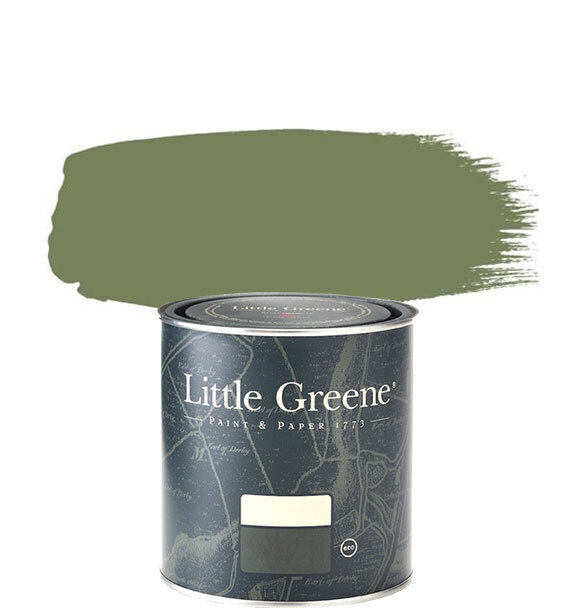 Little Greene Краска Быстросохнущая, Глубокоматовое покрытие, 0.25 л, зеленый  #1