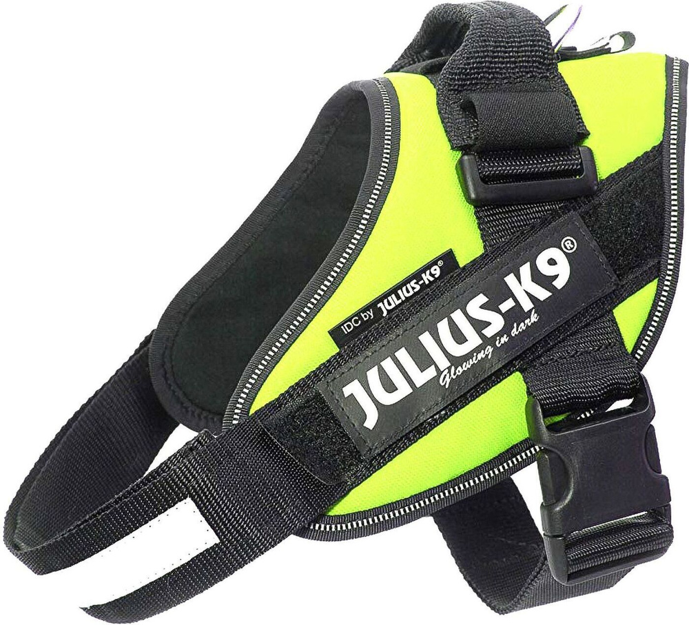 JULIUS-K9 IDC-Powerharness / Шлейка Джулиус К9 для собак Зеленый неон 2 (71-96см/ 28-40кг)  #1