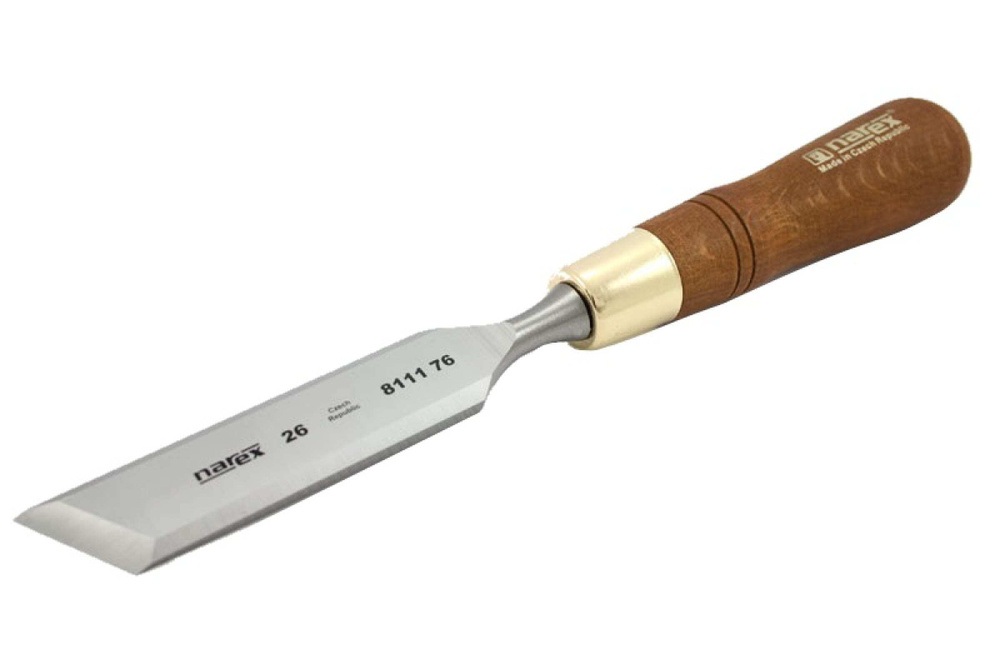 Косая левая стамеска с ручкой Narex Wood Line Plus 26 мм 811176 #1