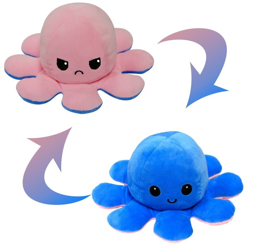 Осьминог перевертыш / Игрушка антистресс / Осьминожка вывернушка ...