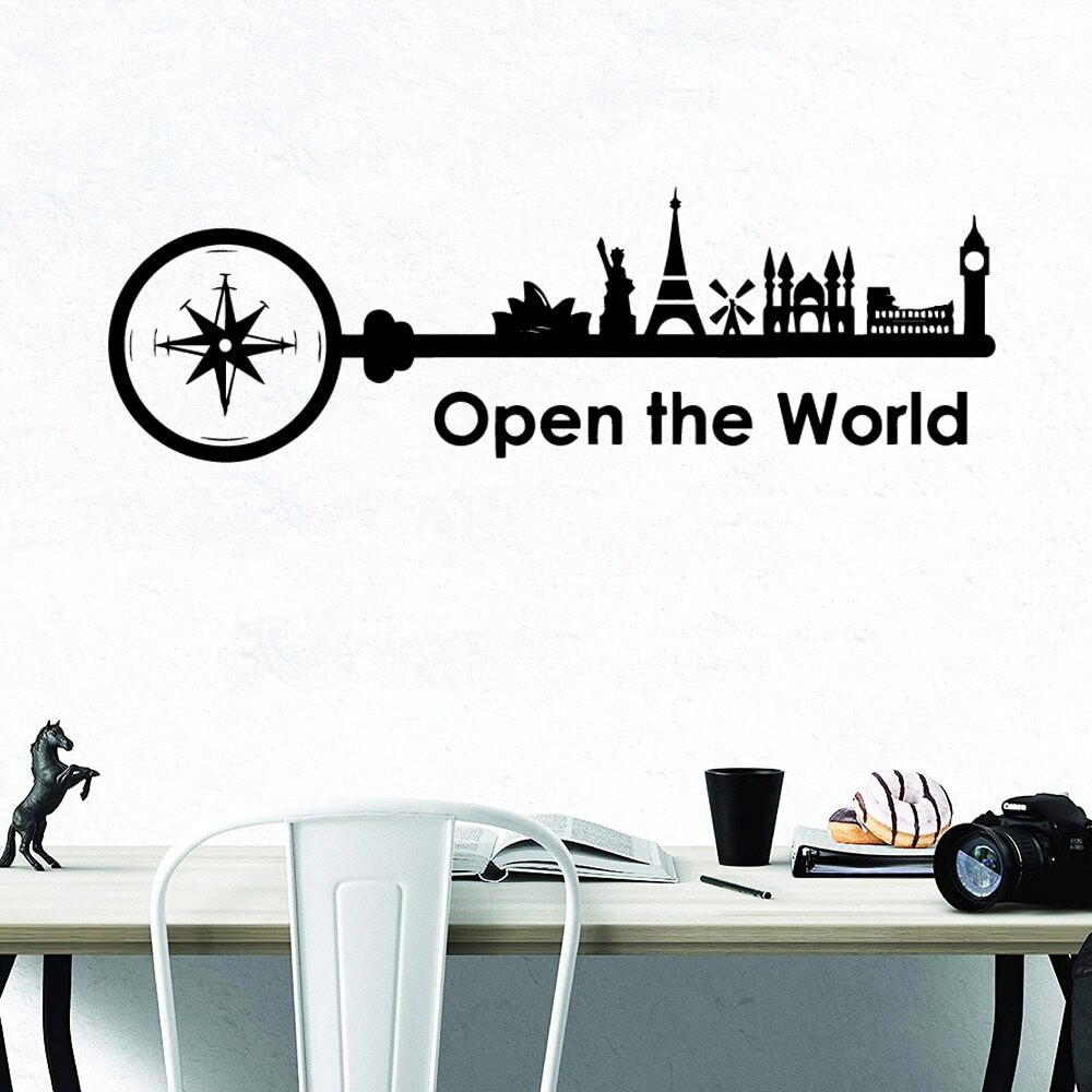 Наклейки интерьерные на стену для декора - достопримечательности ...