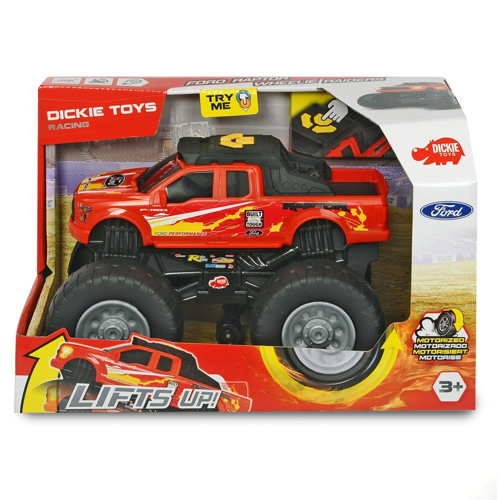 Dickie Toys Машина Ford Raptor Wheelie Raiders 3764018 - купить с доставкой  по выгодным ценам в интернет-магазине OZON (1328364118)