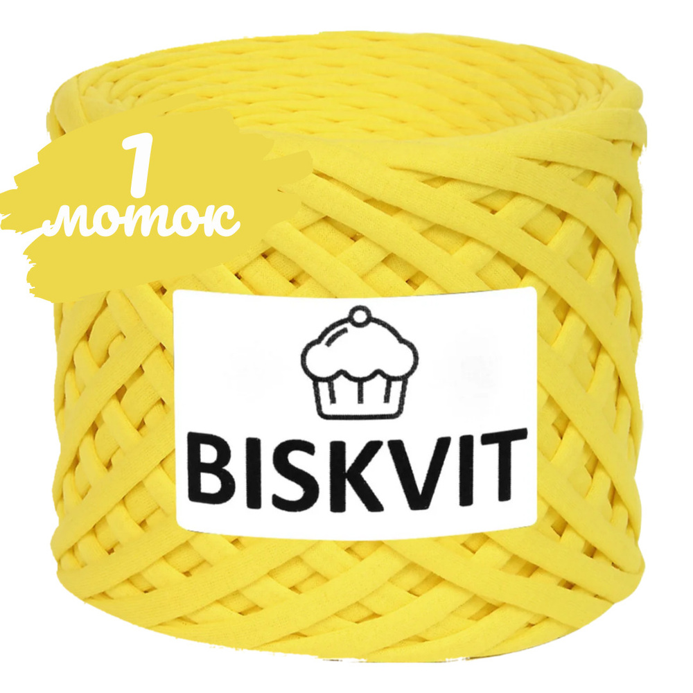 Трикотажная пряжа Biskvit  манго, 100м., лицевая, (бисквит) #1