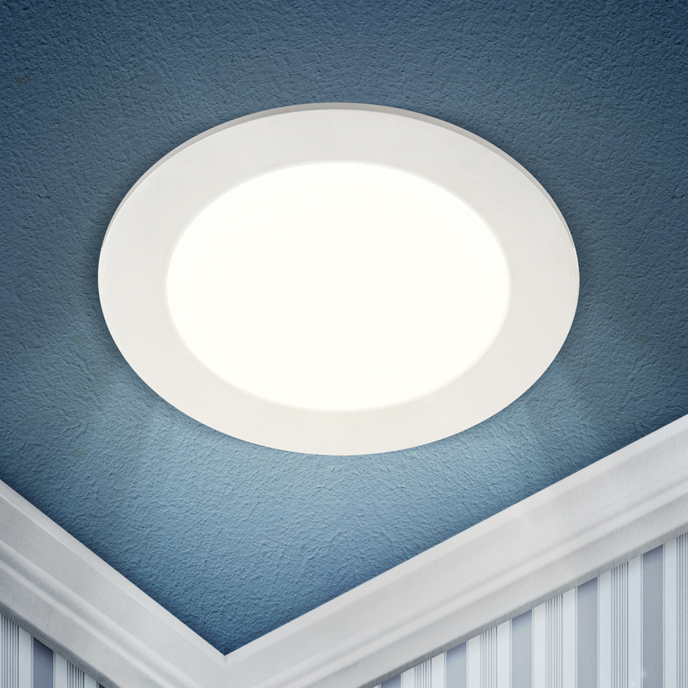 LED 1-24-4K Светильник ЭРА светодиодный круглый LED 24W 220V 4000K (20/ ...