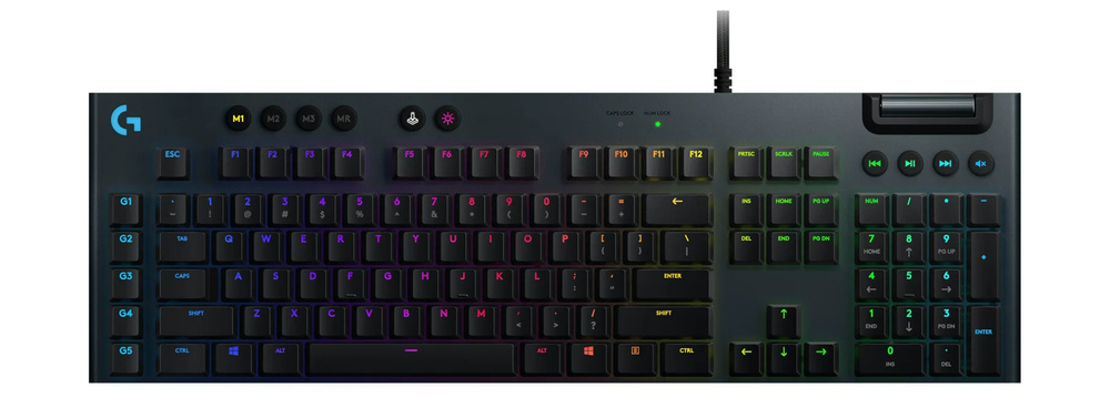 Logitech G Клавиатура G G815 RGB Mechanical Gaming Keyboard Black USB Linear Switch, черный  #1