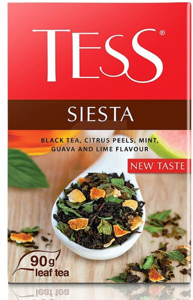 Чай черный листовой 90 г Tess Siesta цедра-мята-гуава-лайм, 1 шт  #1