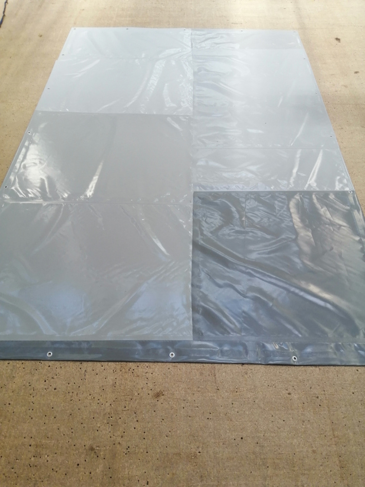 Тент универсальный ПВХ-ткань 2х3 м серый - купить с доставкой по ...