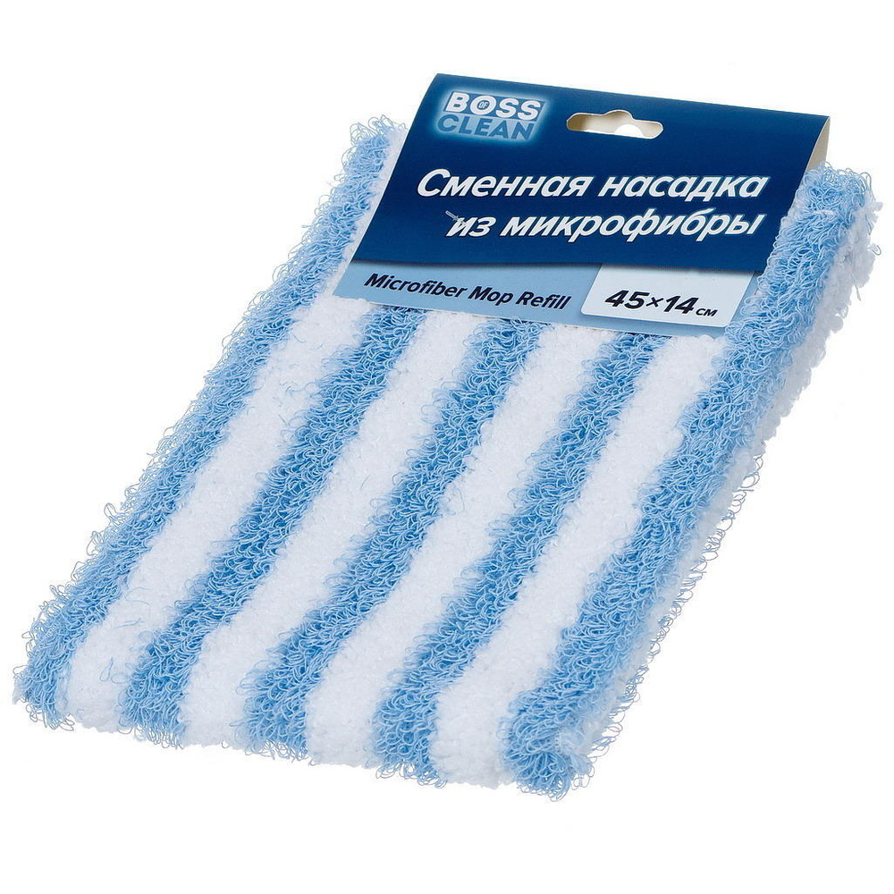 Сменный блок для швабры микрофибра, 45х14 см, бело-голубой #1