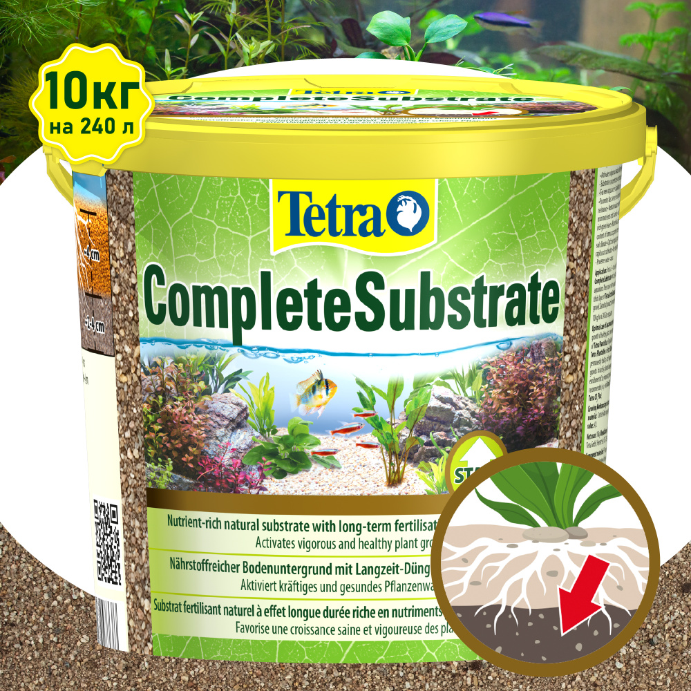 Грунт питательный Tetra CompleteSubstrate 10 кг для аквариума до 240 л ...