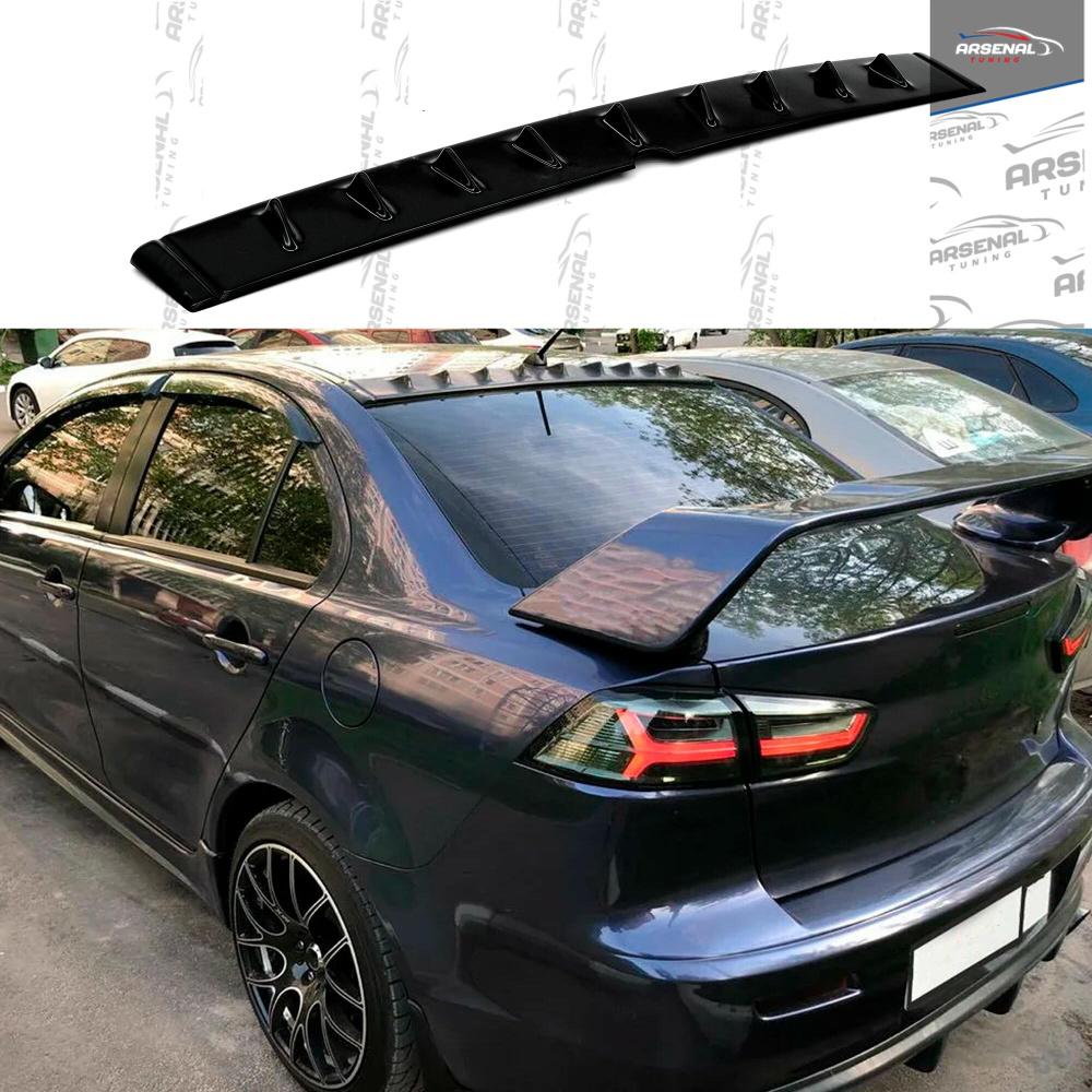 Козырек 9 зубьев на заднее стекло EVO Style Mitsubishi Lancer 10 X