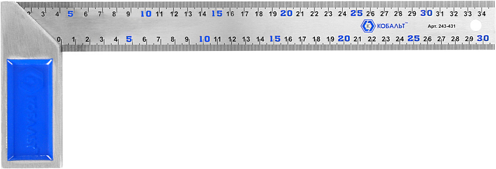 Кобальт Линейка/угольник, Металл #1