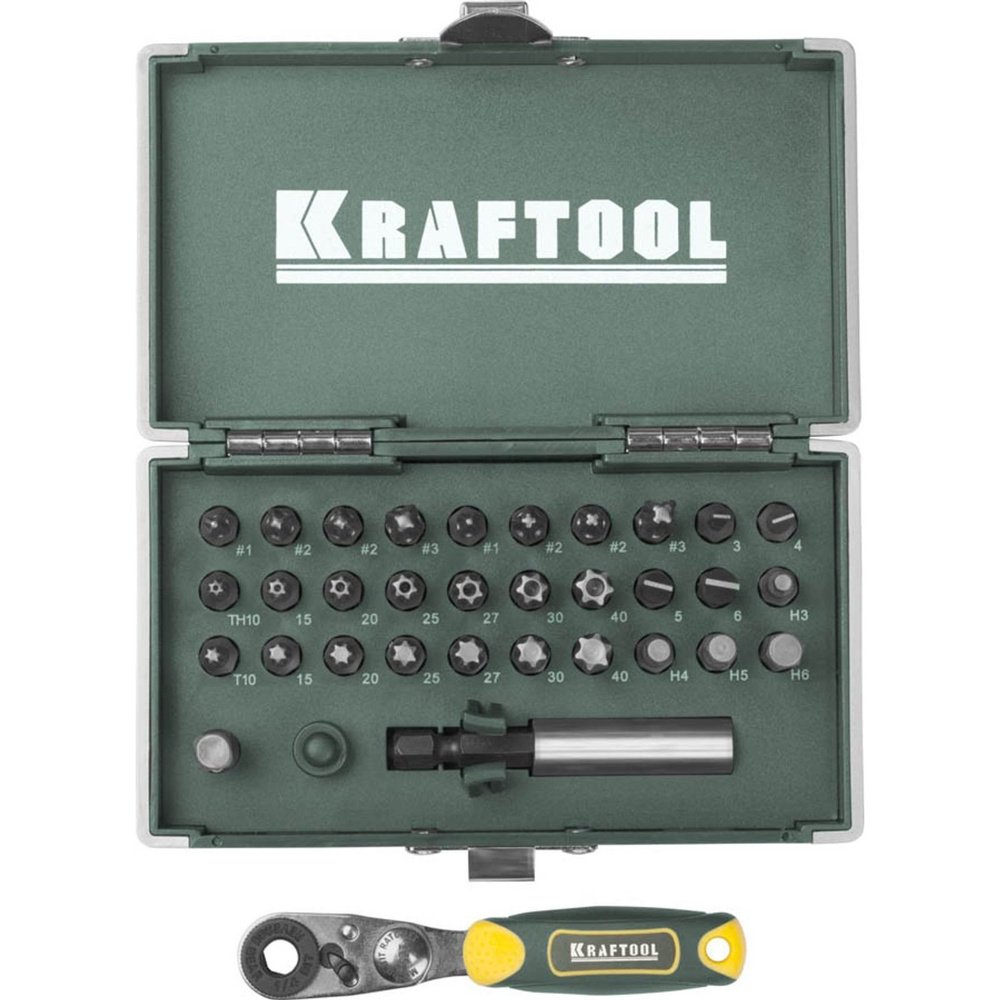 KRAFTOOL 33 шт., Cr-V, набор бит X-Drive 26065-H33 #1