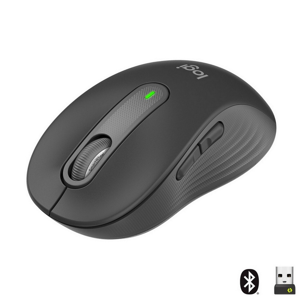 Беспроводная бесшумная мышь Logitech Signature M650,, черный