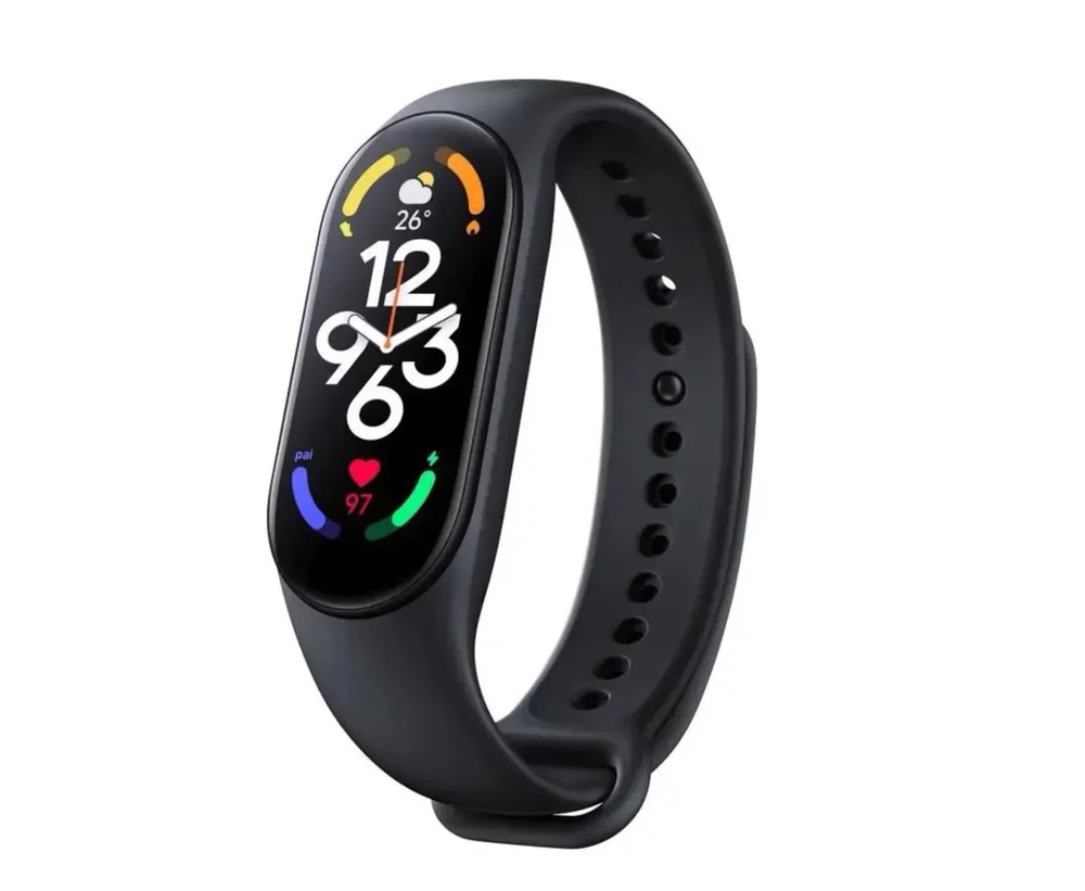 Фитнес-браслет Xiaomi Smart Band 7, RU (Ростест) (BHR6008GL) чёрный -  купить с доставкой по выгодным ценам в интернет-магазине OZON (657602225)