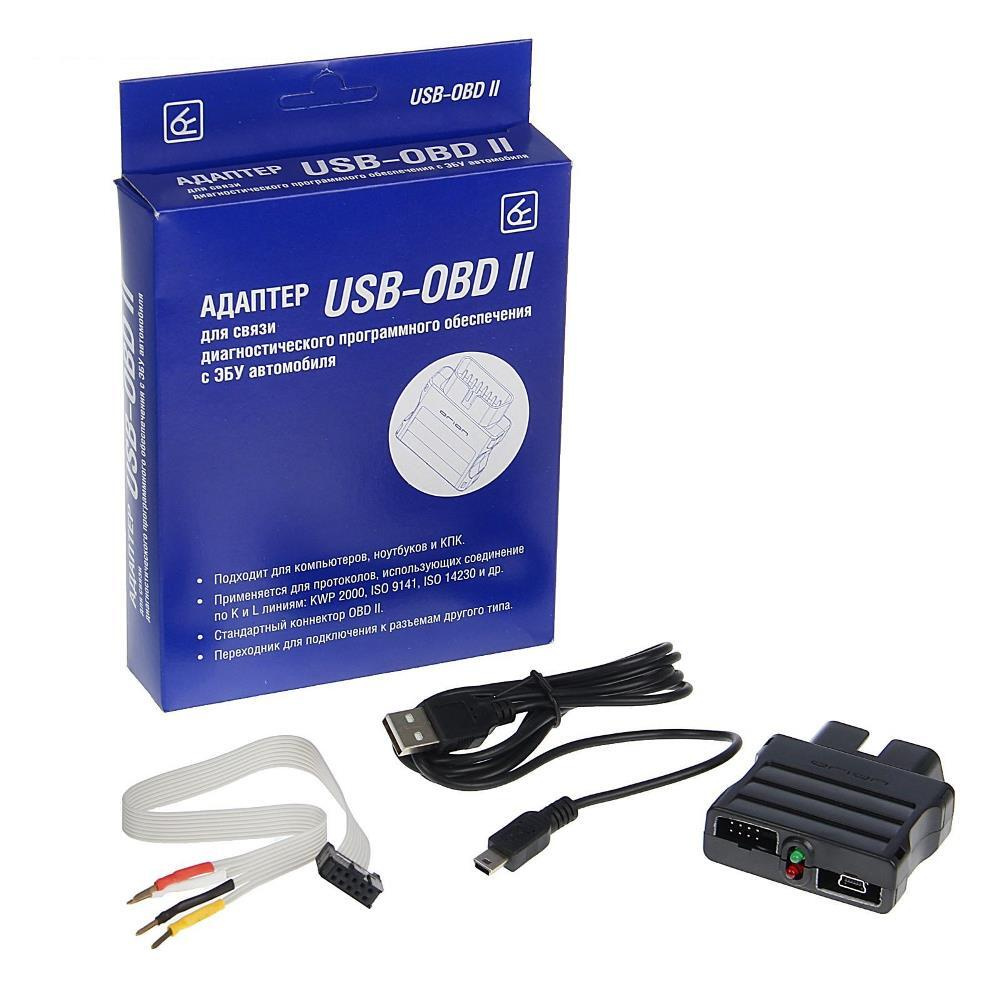 Адаптер K-LINE (USB - OBD II) чип FTDI