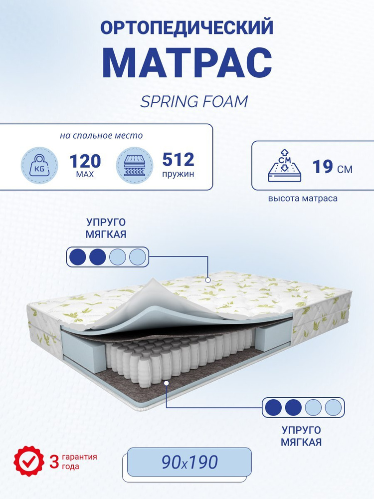 Mega Comfort Матрас, Независимые пружины, 160х200 см #1