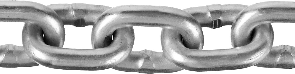 Цепь короткозвенная Зубр 2 мм. (оцинков. сталь, DIN 766, 1 м.) #1