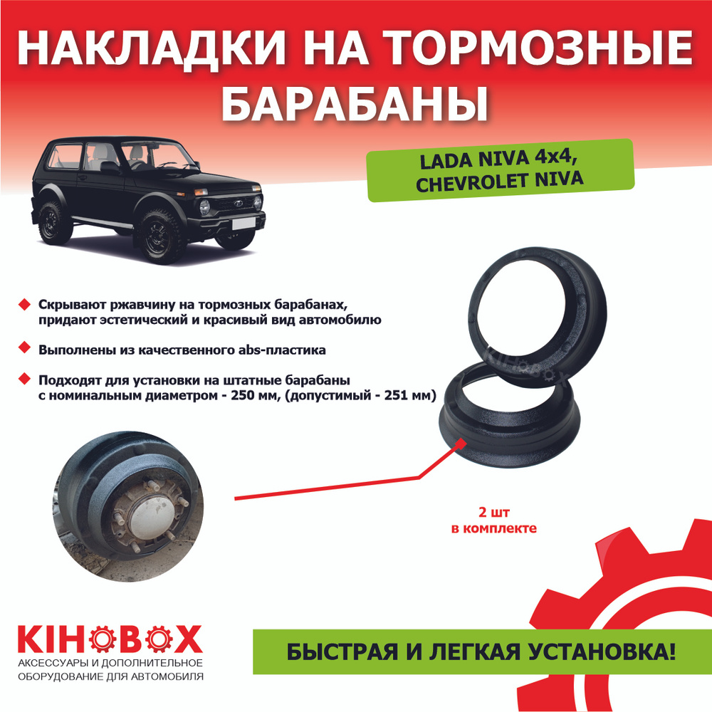 Накладки на барабаны Лада Нива 4*4, Нива Шевроле купить по низкой цене ...